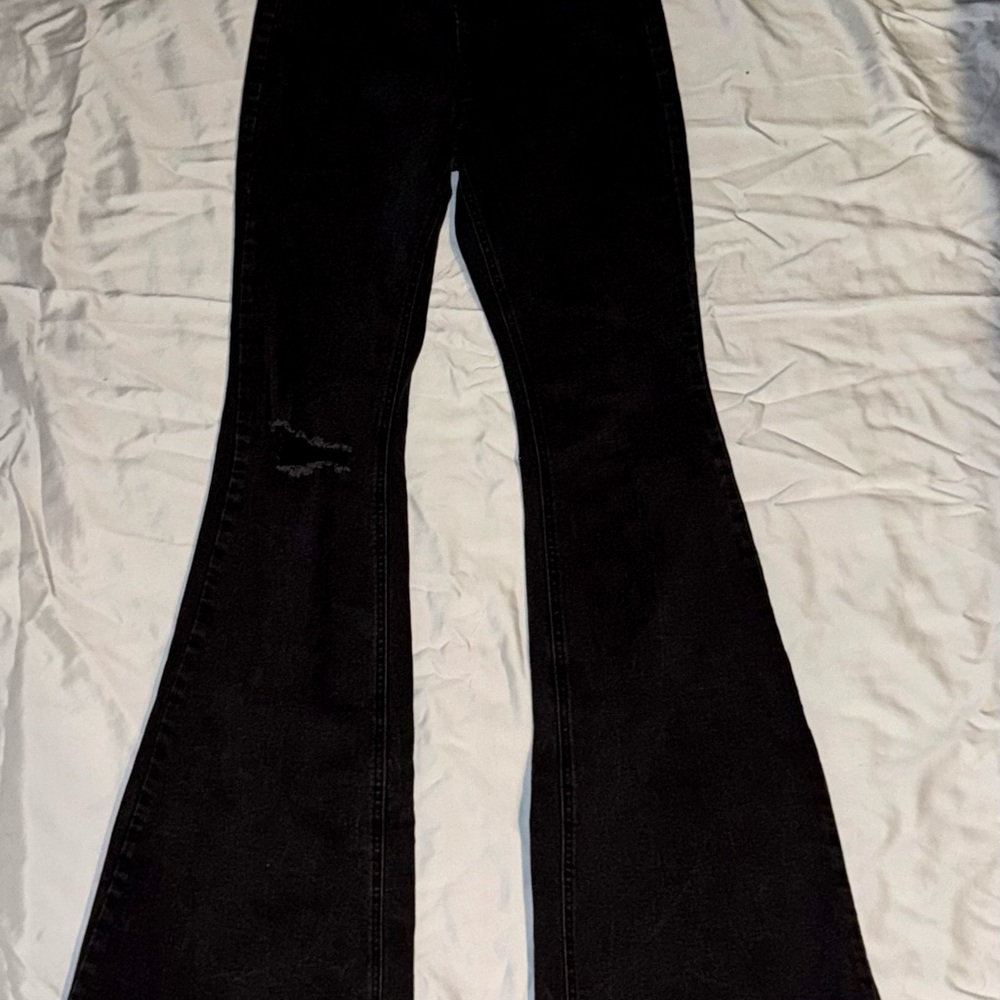 Black Flared Jeans